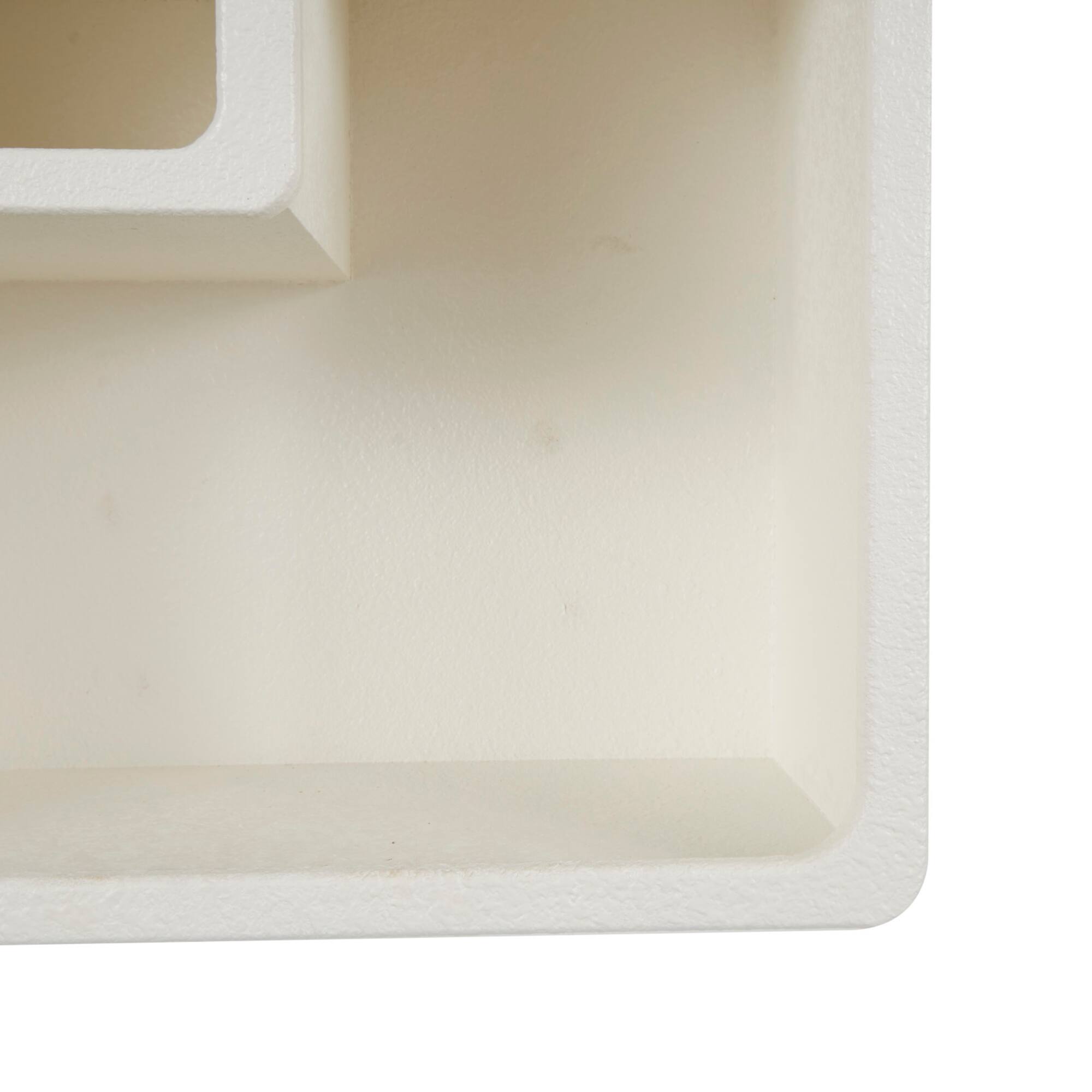 24" Cream Rectangle Wall Shelf